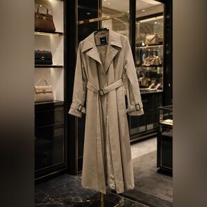 Sinsay Original Gabardine Long Trench Coat – Minimalist, Oversized, Like New 🇪🇺